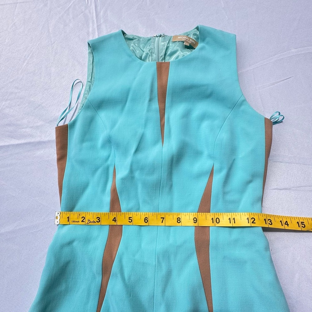 Michael Kors Blue Halter Sheath Dress - Picture 8 of 9